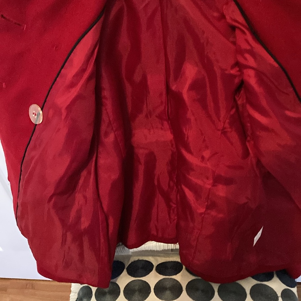 Red pea coat - Picture 6 of 8